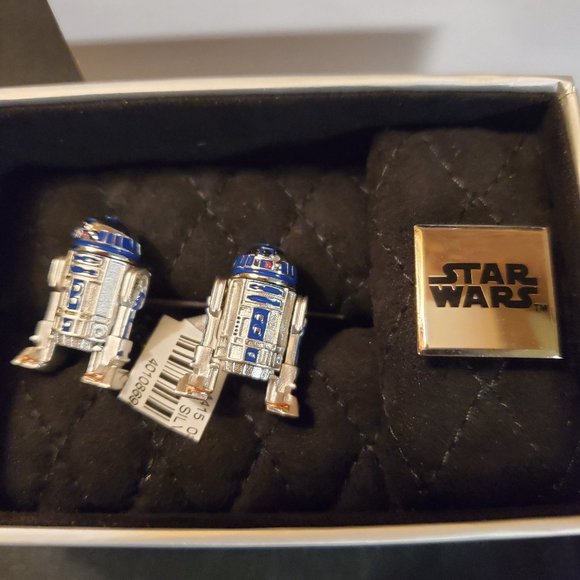 Neiman Marcus - Star Wars R2-D2 Sterling Silver Cuff Links - NWT ($495 in store) - Picture 15 of 16